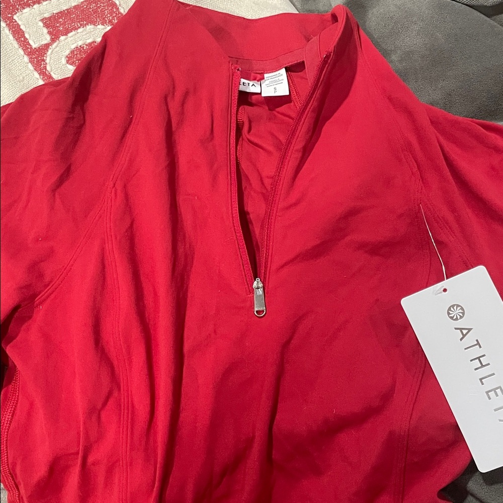 Athleta salutation half zip size small so so cute and comfortable - Picture 2 of 7